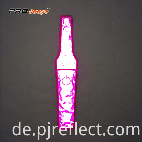 Reflective Visibility Warning Pvc Pink Magnetic Clipcj Ccj001